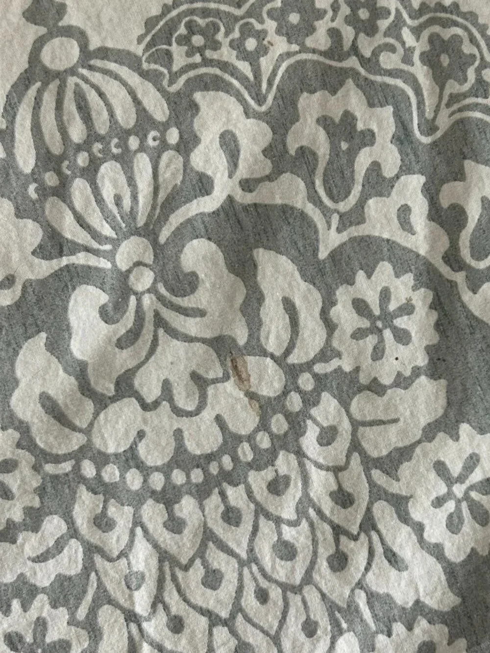 Pottery Barn Grey and Cream Shower Curtain
